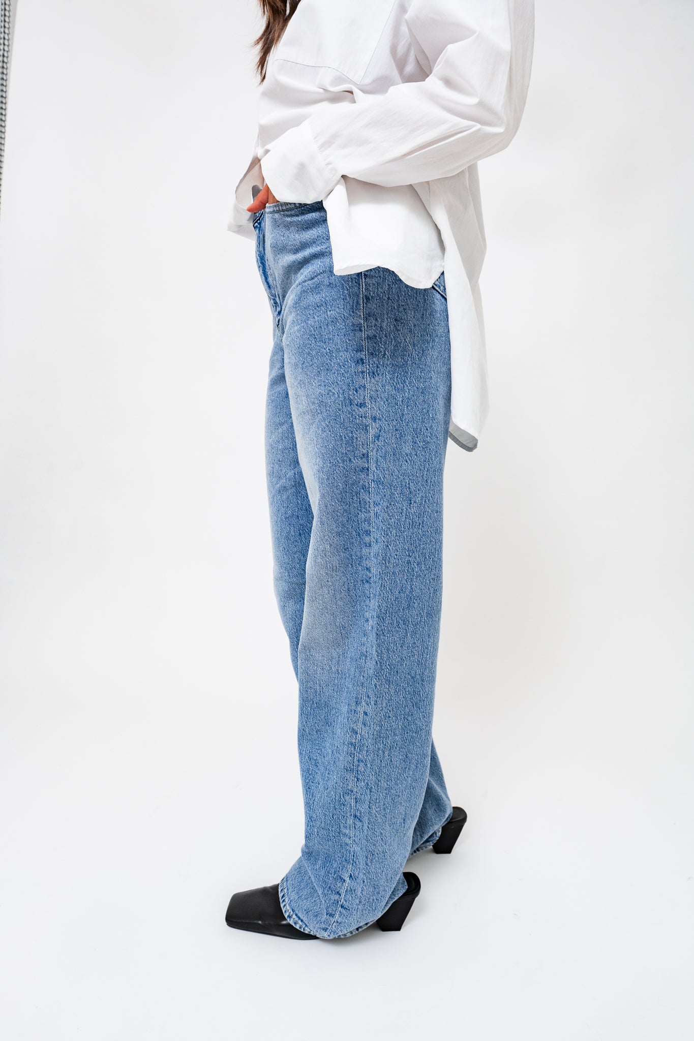 VMTESSA Wide Jeans - Medium Blue Denim